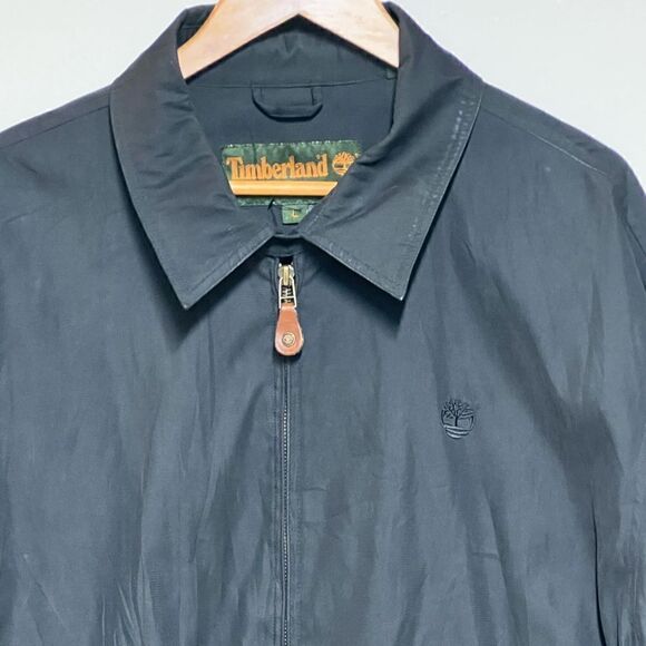 Vtg 90s Timberland weathergear jacket  zip embroidery logo casual jacket Sz L - Picture 2 of 5